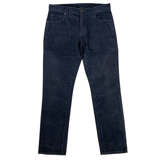 7Diamonds Clifton Slim Straight Gray Corduroy Pants 32x32 Stretch Casual Modern - Picture 1 of 6